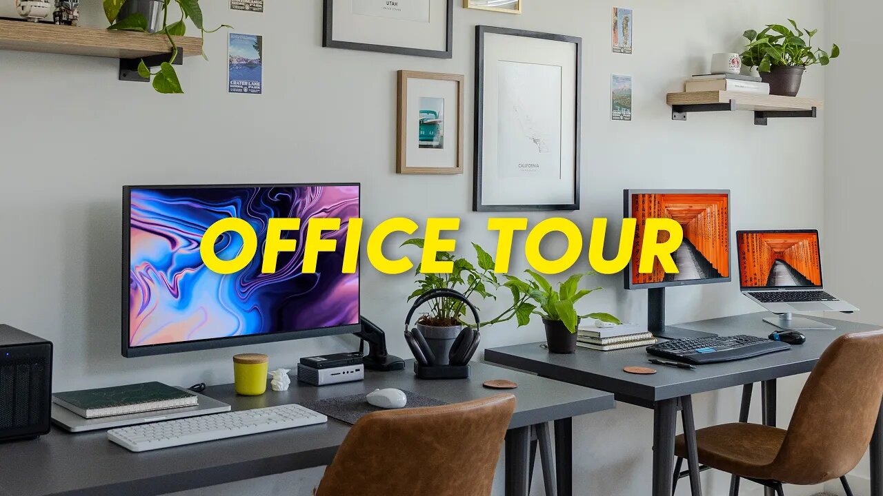 DREAM OFFICE SETUP - 2021 Modern Desk Setup + Tour