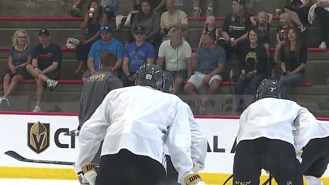 Vegas Golden Knights practice for game 4 of Western Conference Finals