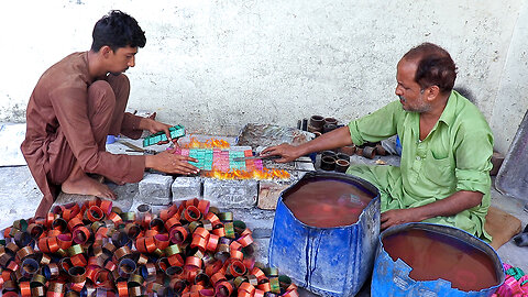 Handmade Plastic Bangles Amazing Process