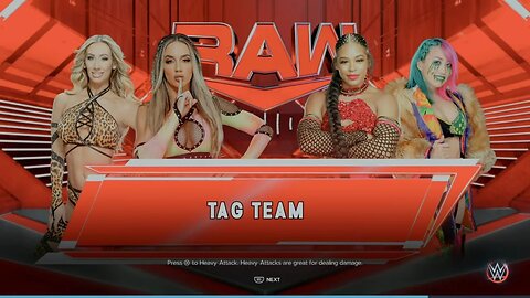 WWE Monday Night Raw Bianca Belair & Asuka vs Chelsea Green & Carmella