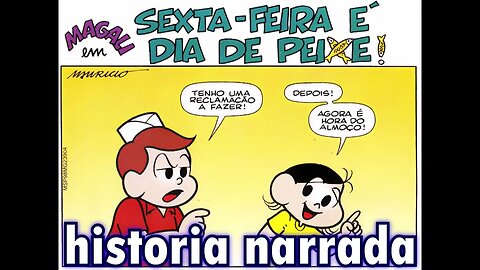 Magali em-Sexta-feira é dia de peixe | Gibis do Rapha