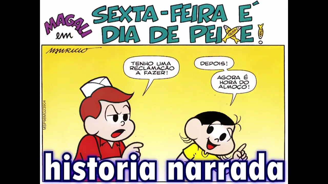 Magali em-Sexta-feira é dia de peixe | Gibis do Rapha