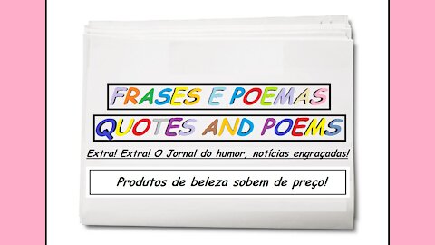 Notícias engraçadas: Produtos de beleza sobem de preço! [Frases e Poemas]
