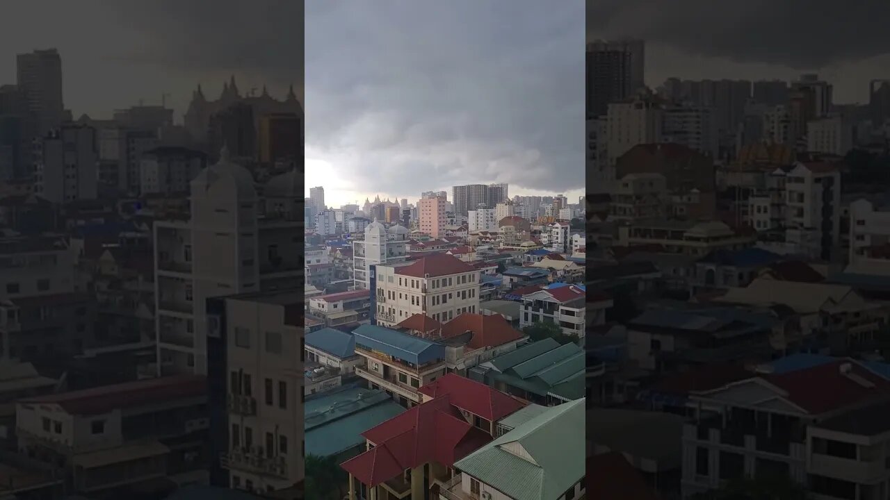 Rainy Season 🌧 Penh Cambodia 🇰🇭 #shorts #cambodia #phnompenh #expat #digitalnomads
