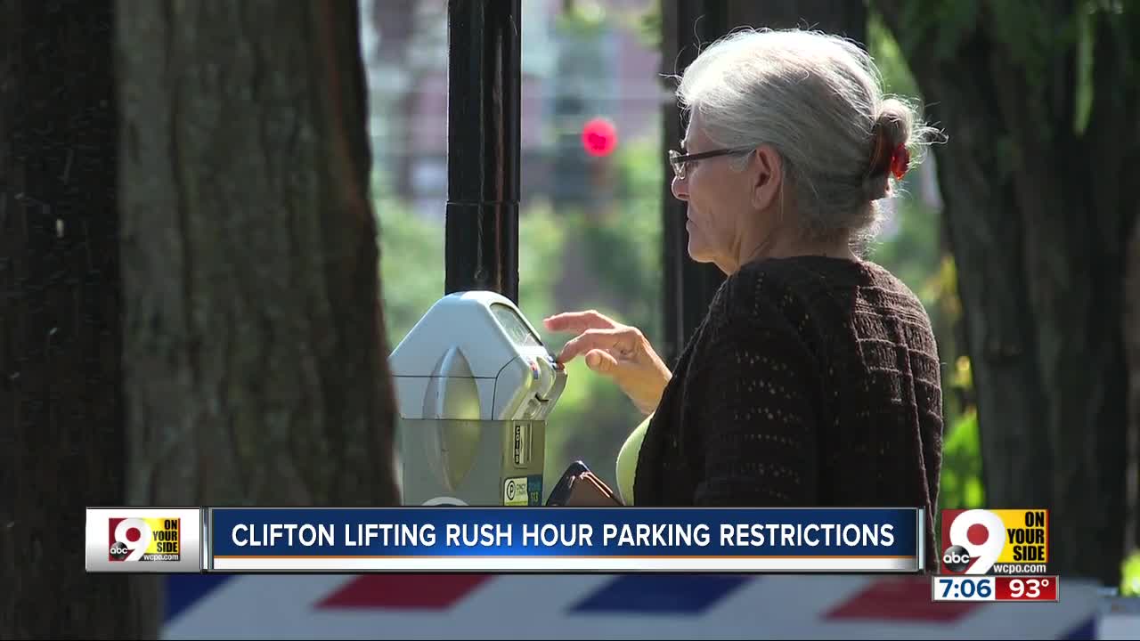24-hour street parking starts in Clifton Business District
