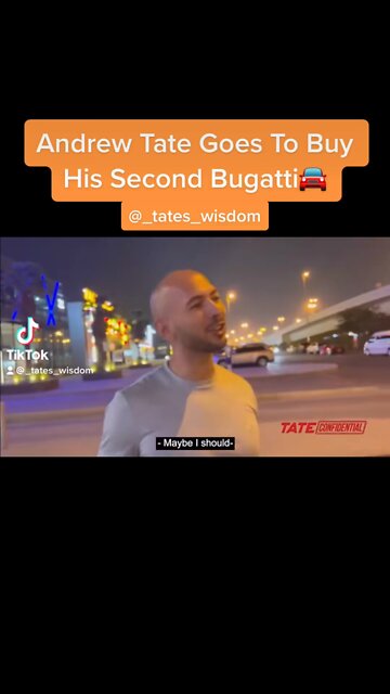 Andrew Tate Buys His Second Bugatti