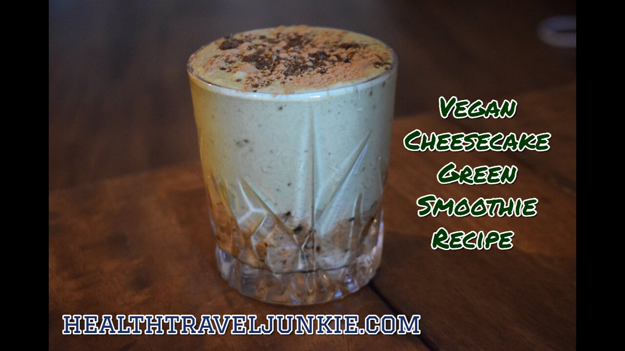 Vegan Cheesecake Green Smoothie Recipe