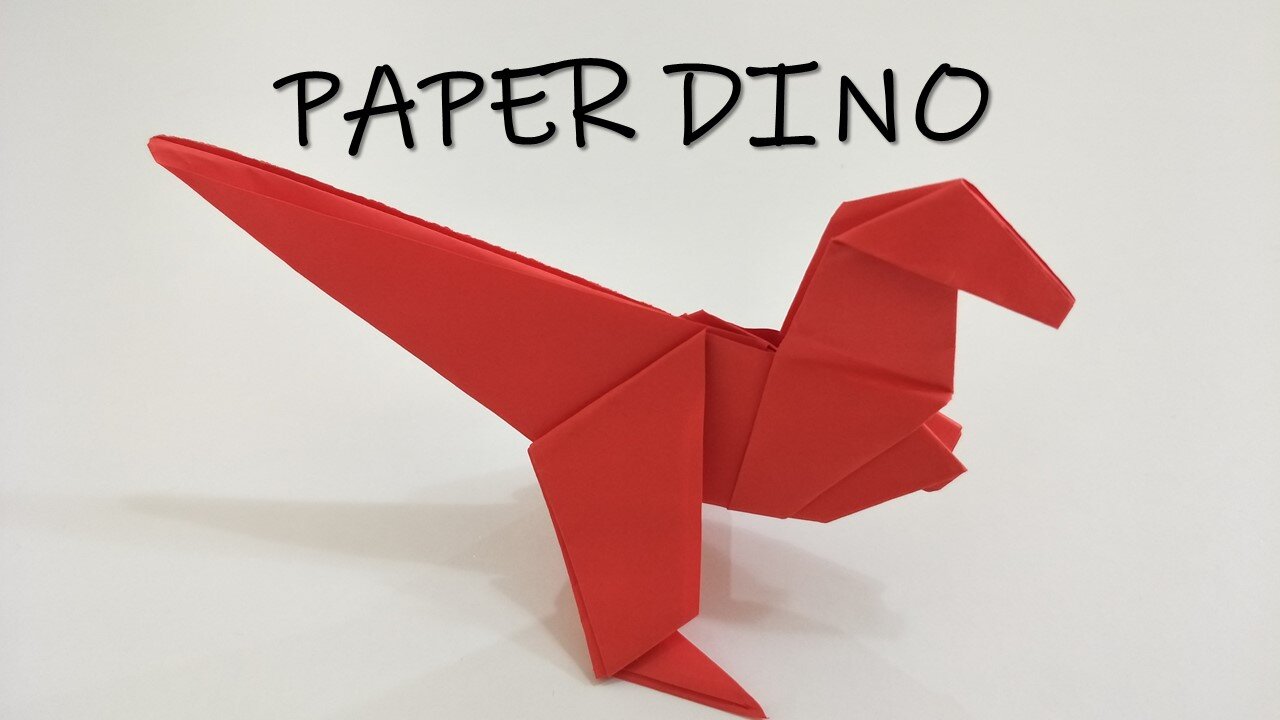 How to Make Origami Paper Dino