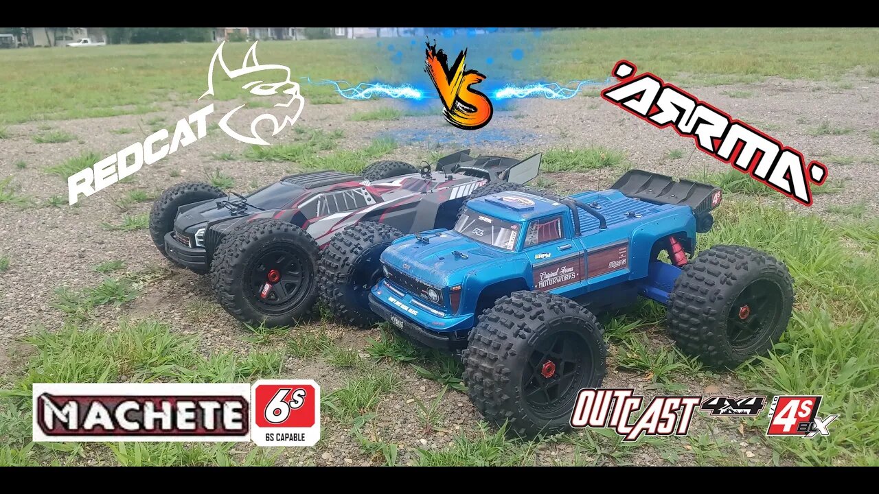 Arrma Outcast 6S V2 vs Redcat Machete 6S Let the Bash Begin