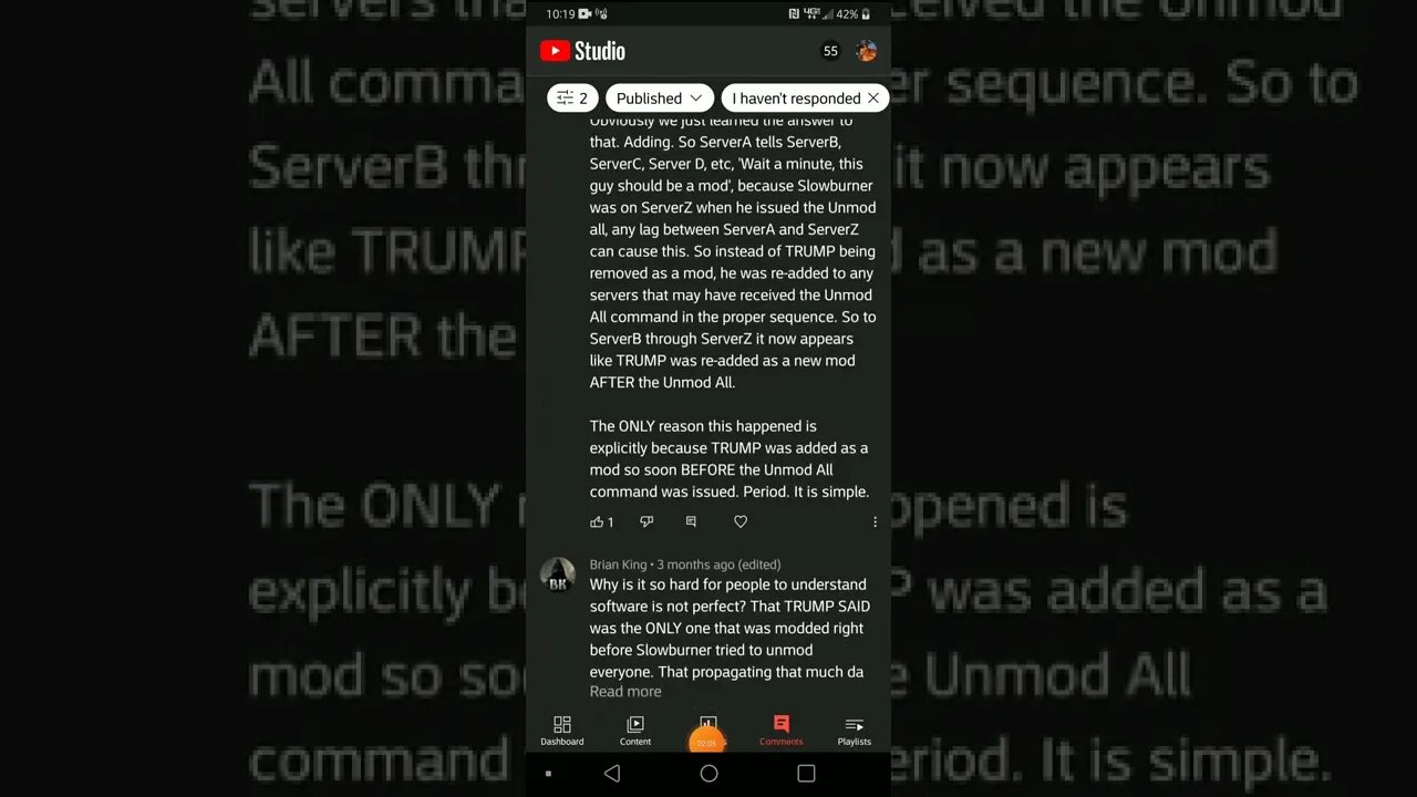 a quick comment from BRIAN KING 👑