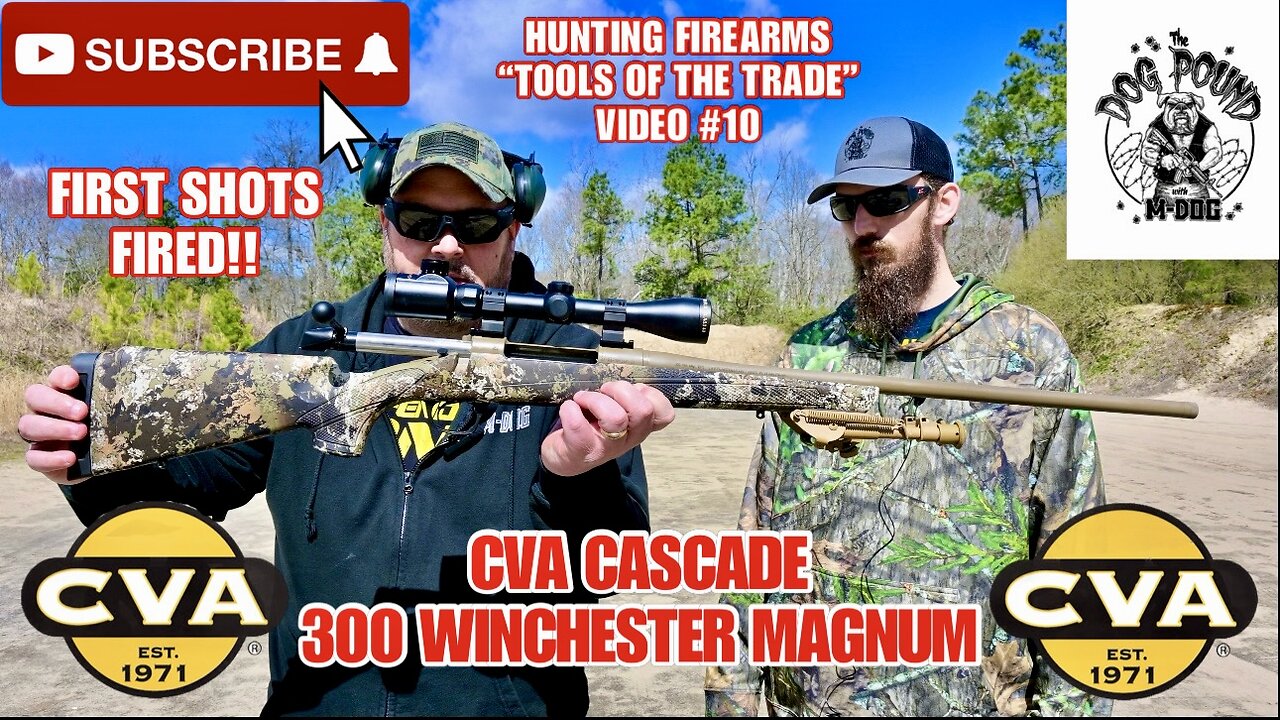 CVA CASCADE BOLT ACTION 300 WINCHESTER MAGNUM REVIEW! HUNTING FIREARMS VIDEO #10!