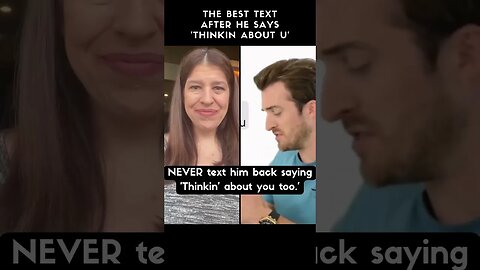 He Texts ‘Hey, Been Thinkin About U’ | Matthew Hussey 🤔 #shorts #texteffect #texteffects #dating