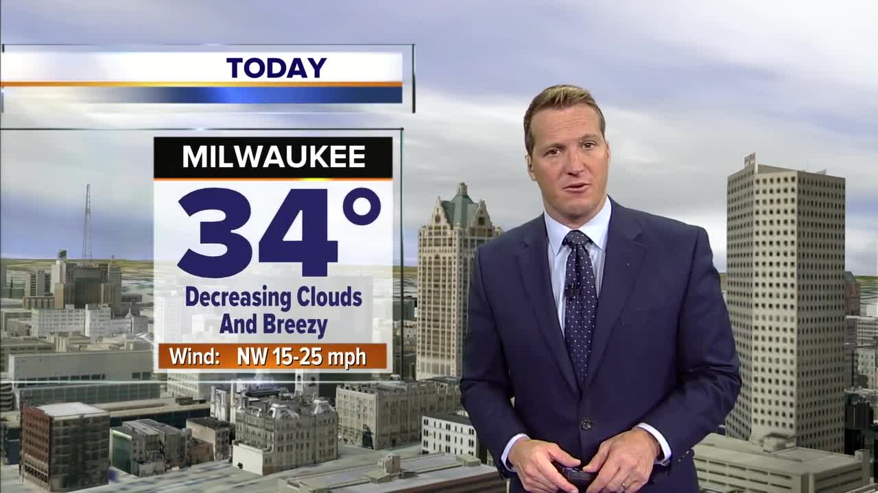 Milwaukee weather Monday: Increasing sunshine and breezy