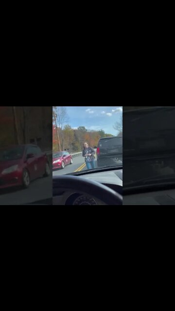 Girl in Yukon XL didn’t like being honked at #roadrage