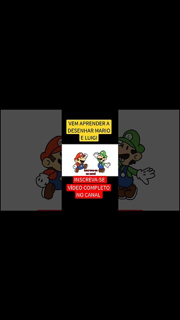 COMO DESENHAR MARIO E LUIGI - MARIO BROS #shorts #short #mario #luigi #mariobros
