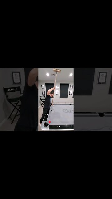 Sick Broomstick Pool Tricks! 😂🎱🧹#8ballpool #shorts