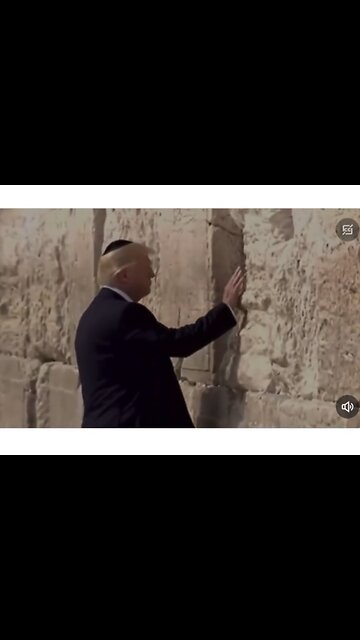 TRUMP❤️🇺🇸🥇IS U.S. FIRST SITTING PRESIDENT TO VISIT JERUSALEM WESTERN WALL💙🏛️🕌⭐️