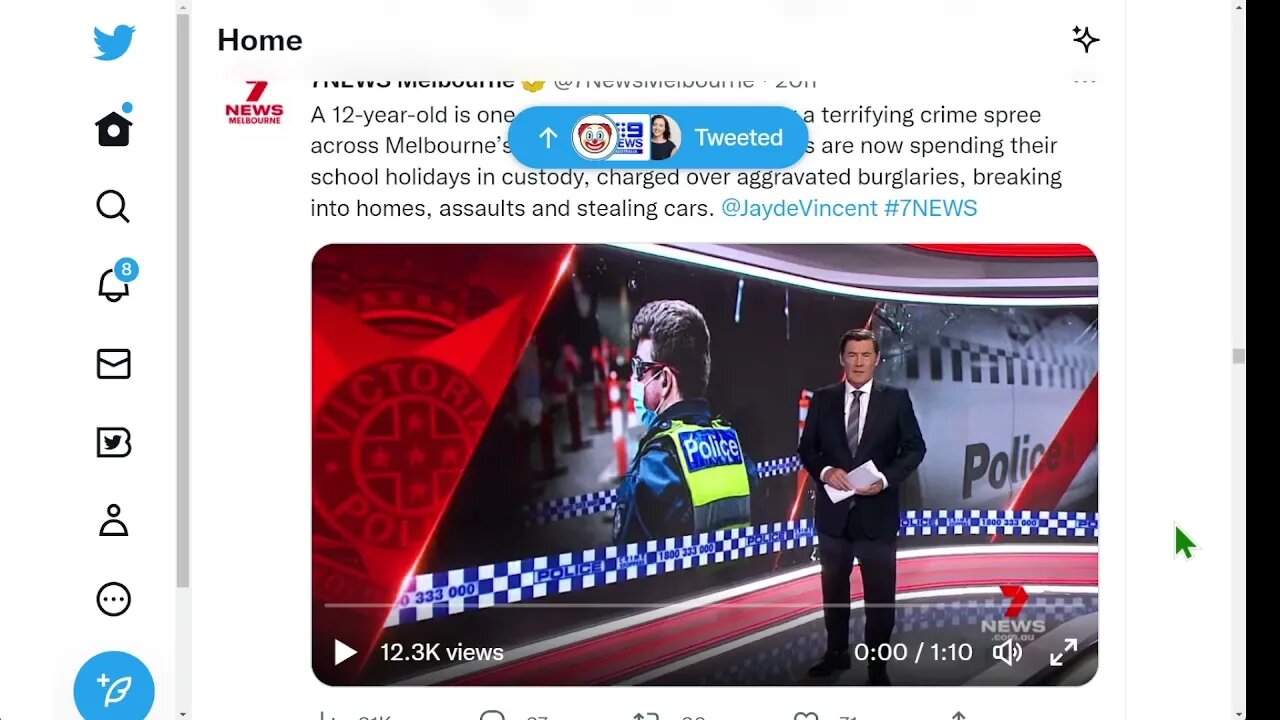 🟨 20名年輕人因在墨爾本東南部瘋狂犯罪而被捕，其中一名是12歲的男孩