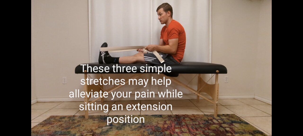 Three Simple Stretches That Might Make Sitting In Extension Less Painful