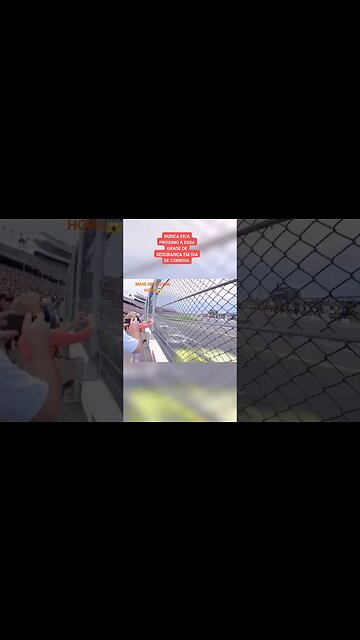 por que não é recomendado ficar nas grades de segurança da Nascar? 😱 #foryou #viral #shorts