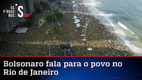 Em Copacabana, Bolsonaro detona Lula: "Falo palavrão, mas não sou ladrão"