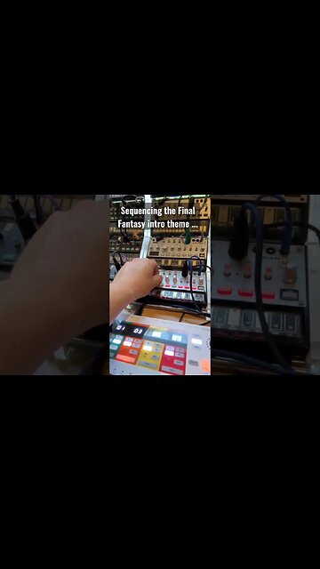 sequencing the final fantasy intro on the Keystep/Korg volca bass