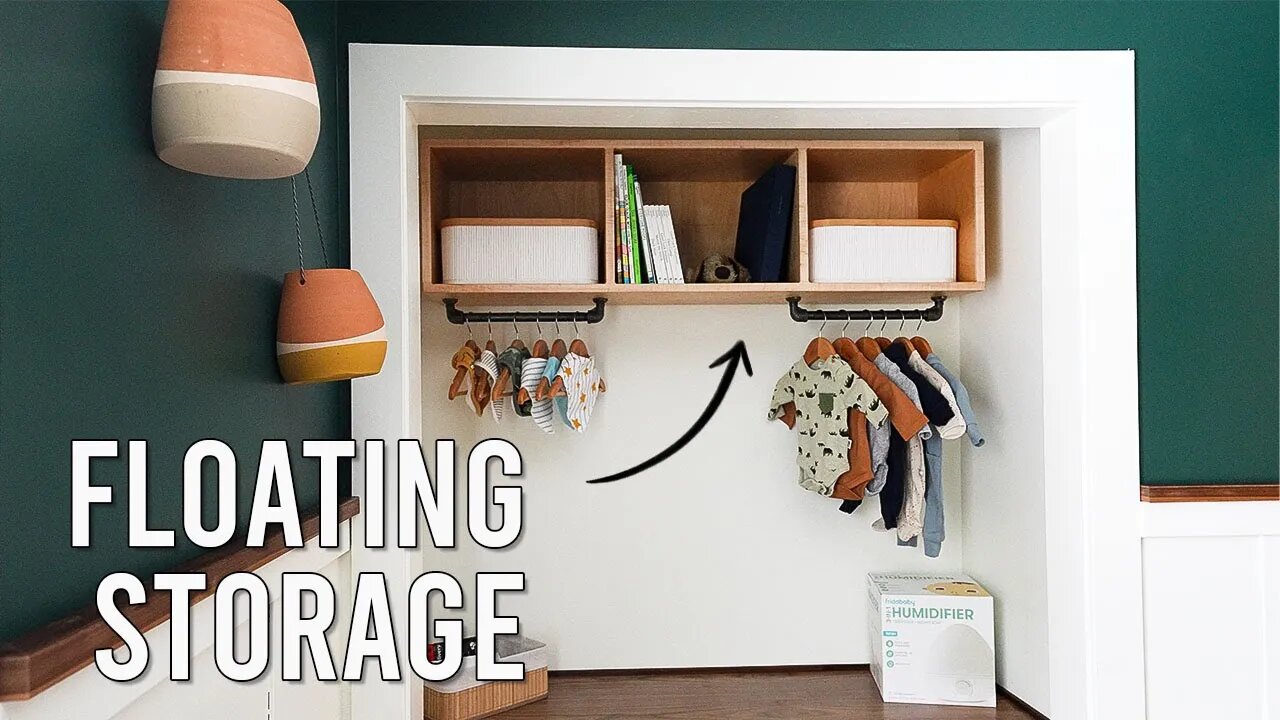 DIY Floating Cube Organizer