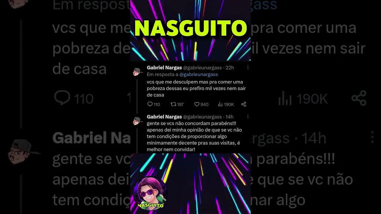 E SE A PESSOA TE OFERECE ''ISSO'' PRA COMER