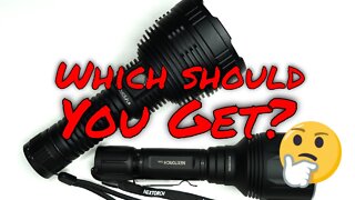 Is LEP OVERRATED? LED vs LEP flashlight comparison - Convoy L8 vs Nextorch T20L beamshots