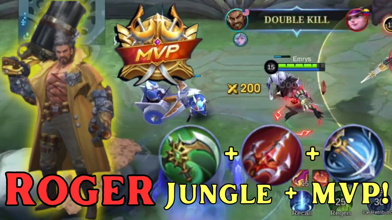 7 Kills! MVP! Roger Jungle Build! | MLBB | Mobile Legends | Mobile Legends: Bang Bang |