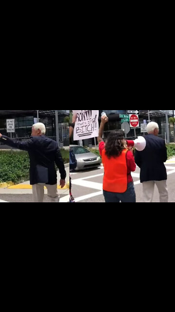 DeSantis' Democratic Challenger is Chased Off a Women's Rights Rally by Angry Liberal Protesters