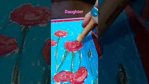 DAD VS DAUGHTER!! Pastels. Who won?