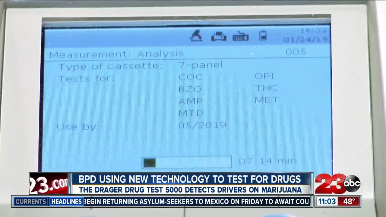 BPD using new technology to test for drugs