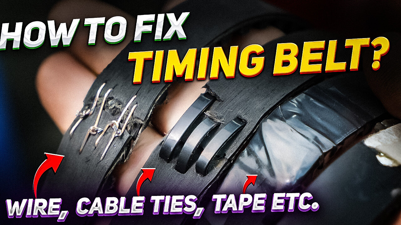 We try janky methods for repairing a timing belt