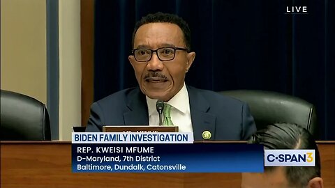 Democrat Rep. Kweisi Mfume Claims DOJ, FBI, IRS Exist To "Keep This Democracy In Check"