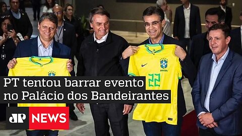 Tarcísio faz campanha ao lado de Bolsonaro