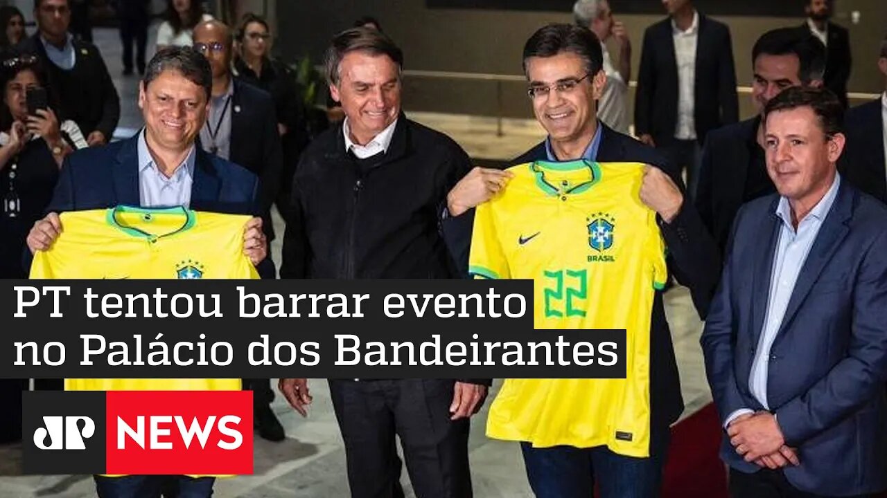 Tarcísio faz campanha ao lado de Bolsonaro