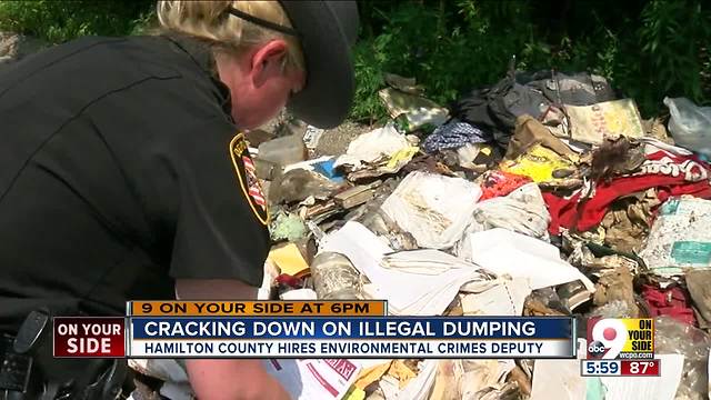 Deputy investigates illegal dumping, pollution