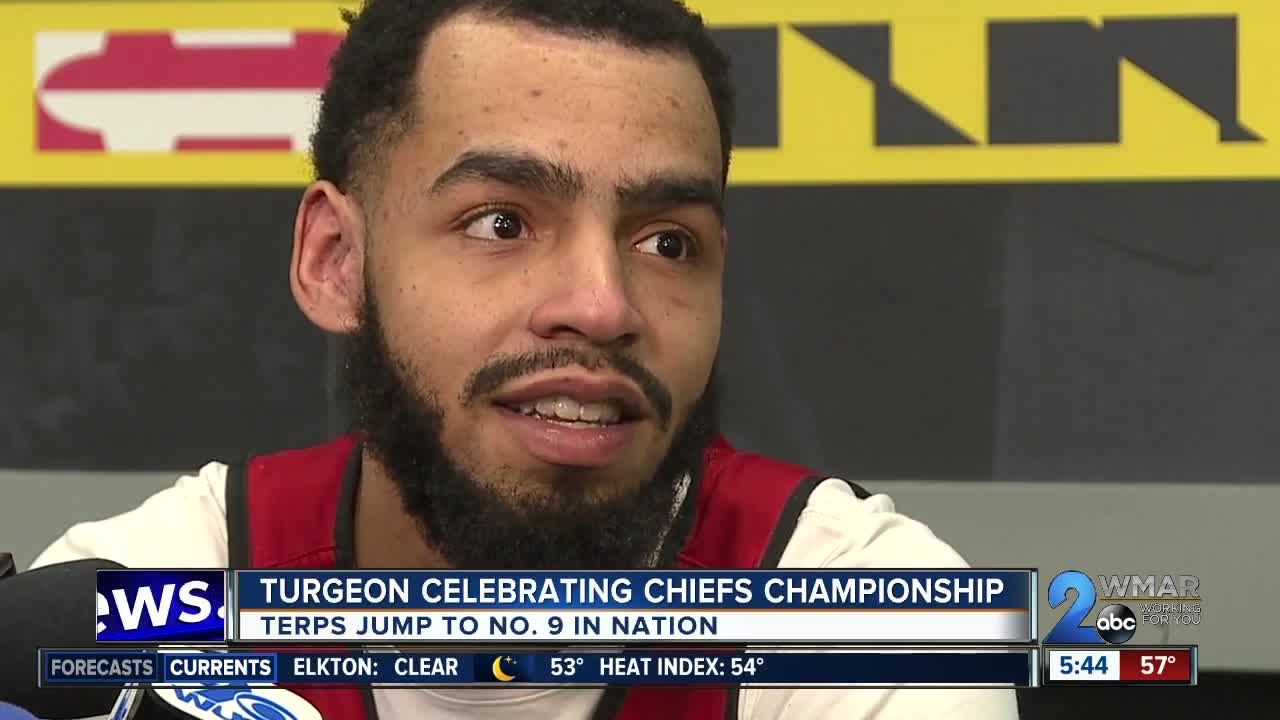 Terps jump to No. 9, Turgeon celebrating Chiefs championship