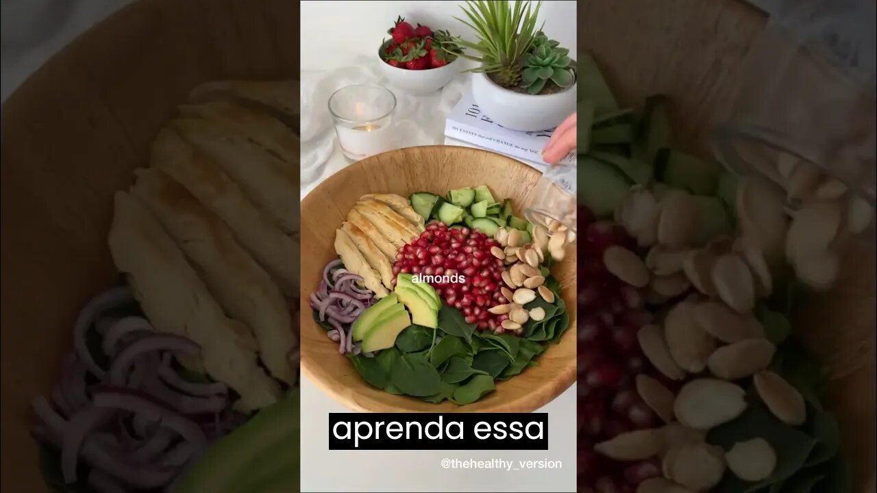 Receita saudável Salada de frango #shorts