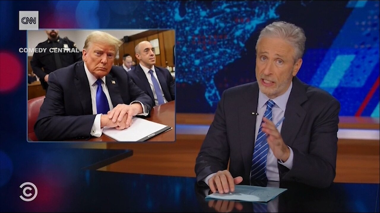 Jon Stewart tackles fallout of the Trump hush money trial