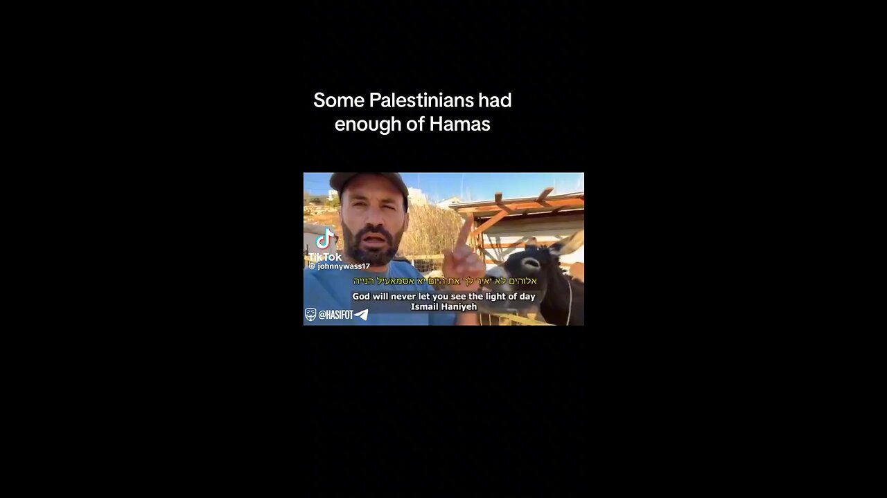 Video of a Palestinian condemning Hamas