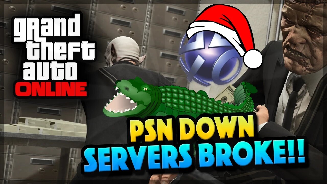 PSN DOWN! - Lizard Squad ATTACK Update! (GTA 5 Gameplay)
