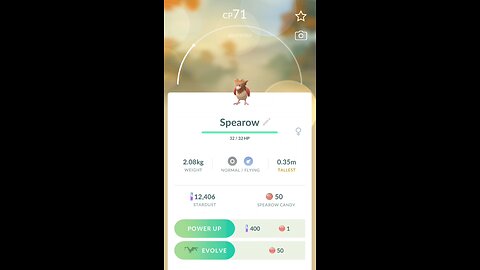 Spearow Evolves into Fearow in Pokemon GO #Pokemon #PokemonGO