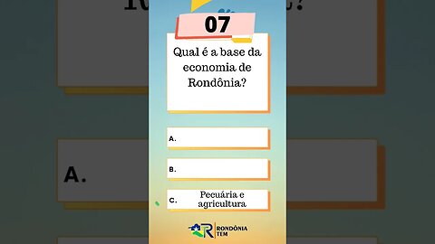 Desafie seus conhecimentos #quiz #rondoniatem