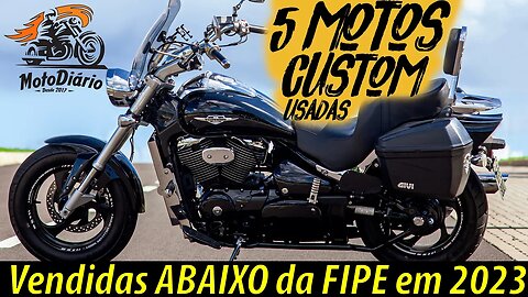 Moto BOA e BARATA 😮😮 5 motos CUSTOM USADAS, vendidas ABAIXO da FIPE em 2023 😀😀