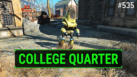 Fallout 4 Unmarked - Finding a Wandering Protectron in College Quarter! | Ep. 535