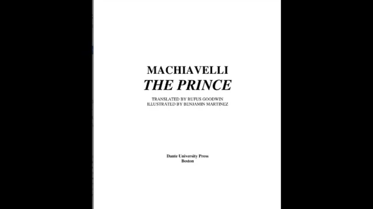 The Prince by Niccolo Machiavelli