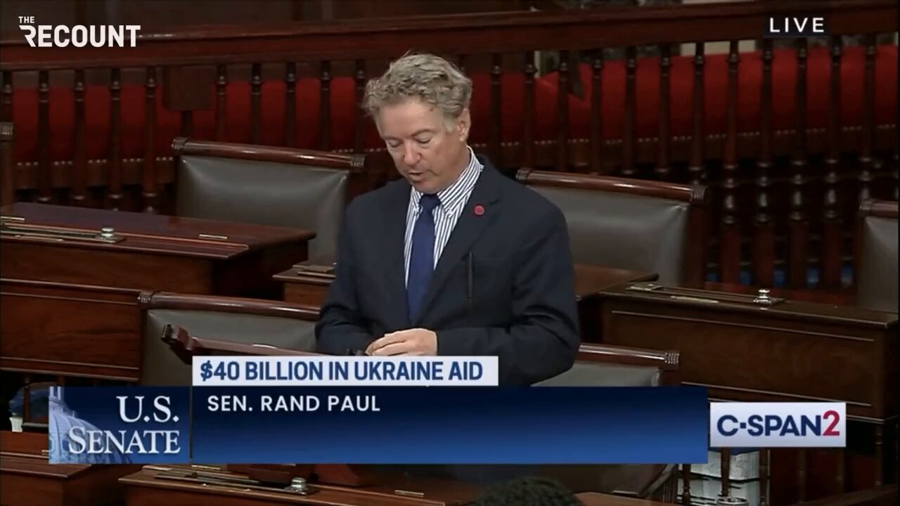 Sen. Rand Paul blocks quick passage of $40 billion Ukraine aid bill