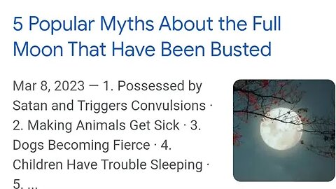 5 Popular Myths About the Full Moon